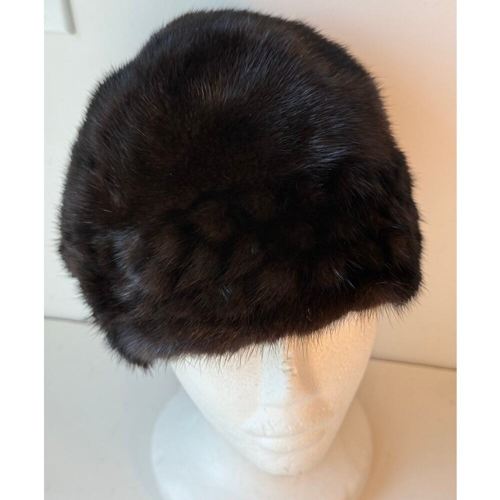 Russian Mink Fur Ladies Beanie Hat Lined St. Petersburg A+